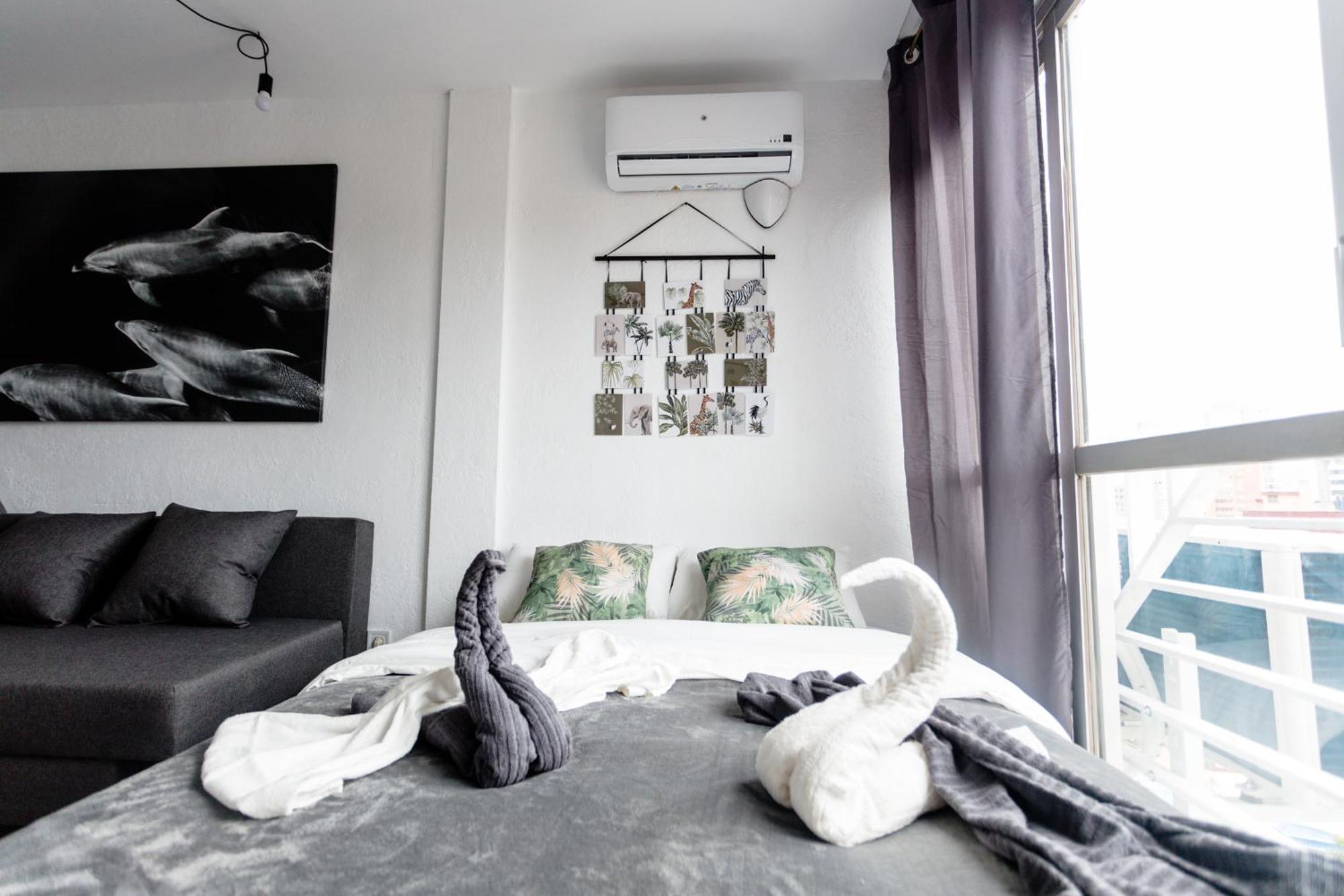 Great Panoramic View Studio Apartment بينايدورم المظهر الخارجي الصورة
