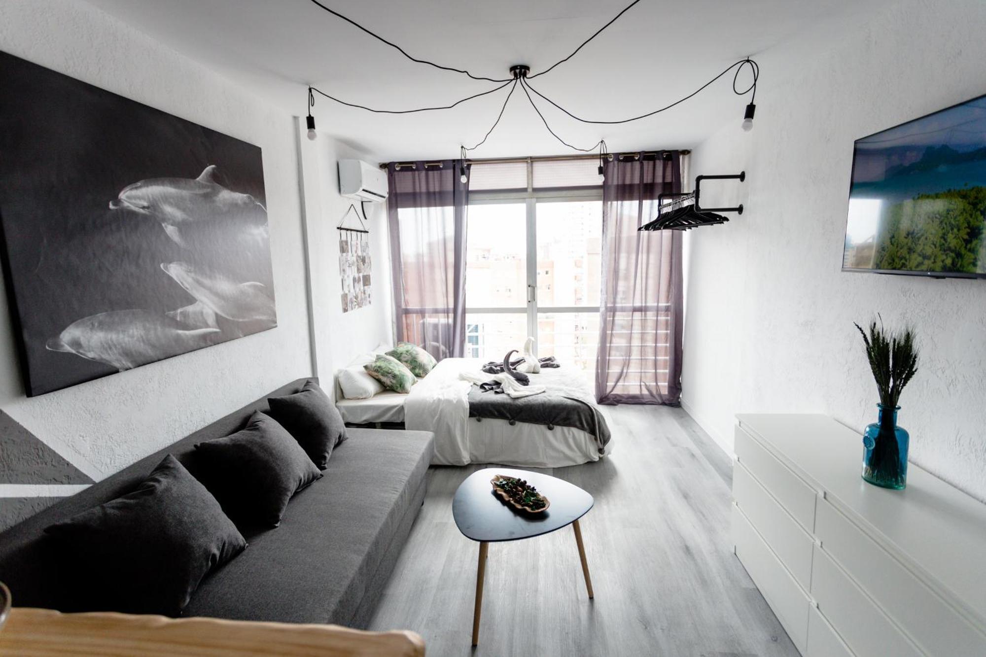 Great Panoramic View Studio Apartment بينايدورم المظهر الخارجي الصورة